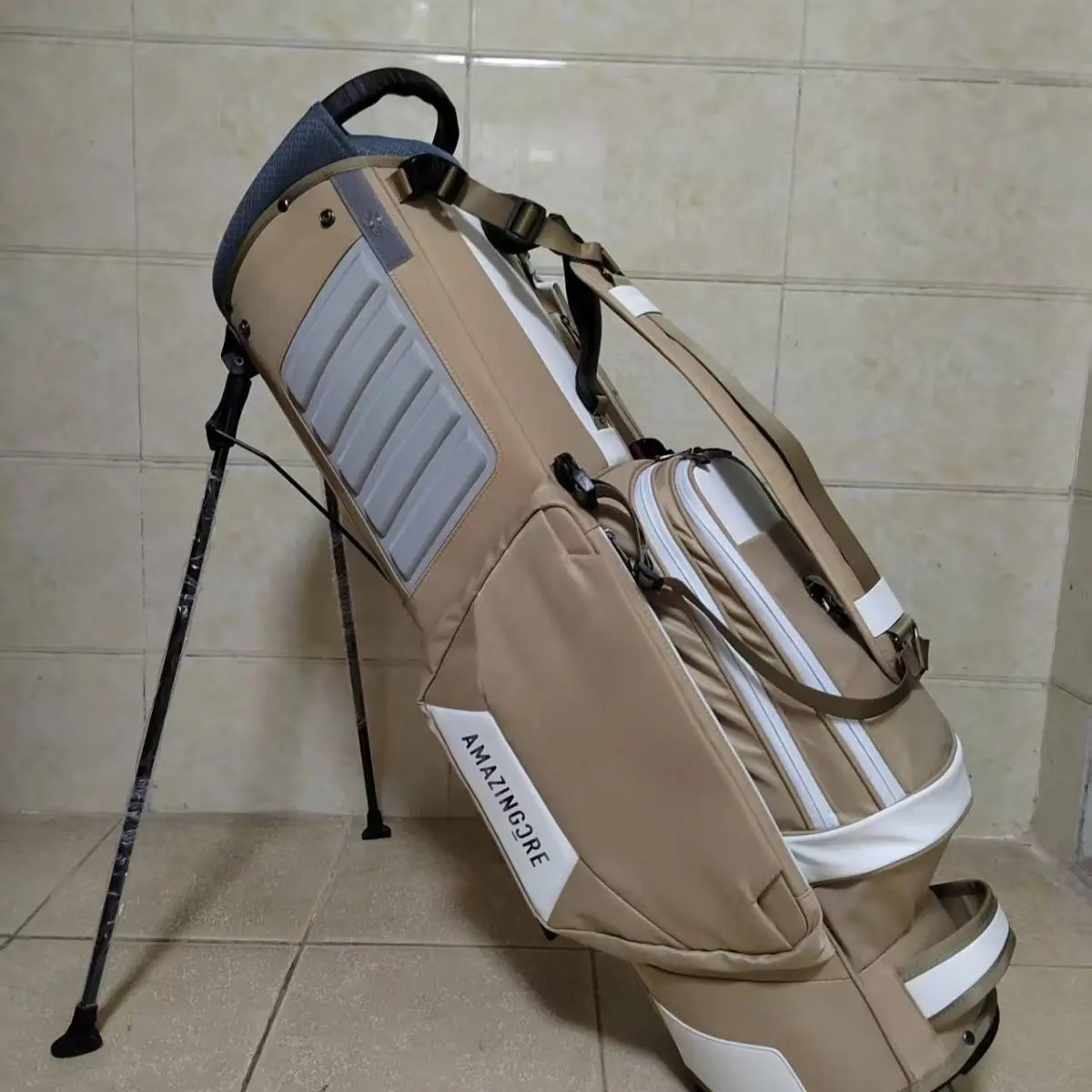 حقيبة حامل جولف الأداء، تصميم خفيف للغاية ومواد متينة، حقيبة حامل بنمط جديد للجنسين #5
