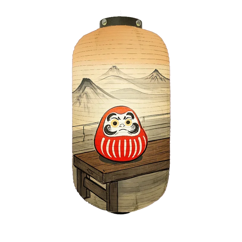 

Japanese Ukiyo-e Style Cloth Lantern Wish Dharma Lantern Restaurant Izakaya Cuisine Izakaya Pub Bistro Decor Advertising Sign