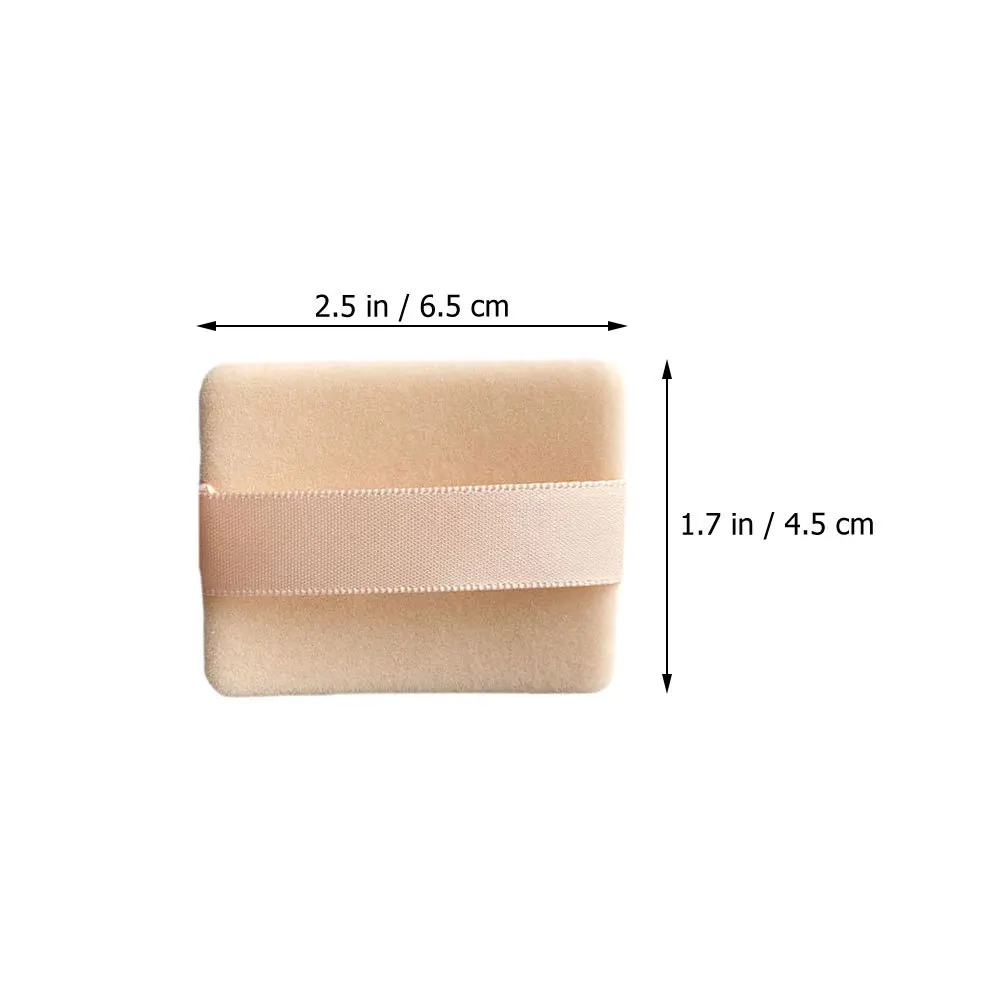 10 stuks poederdons make-up spons pads wasbaar losse minerale bladerdeeg voor gezicht lichaam kussen foundation crème