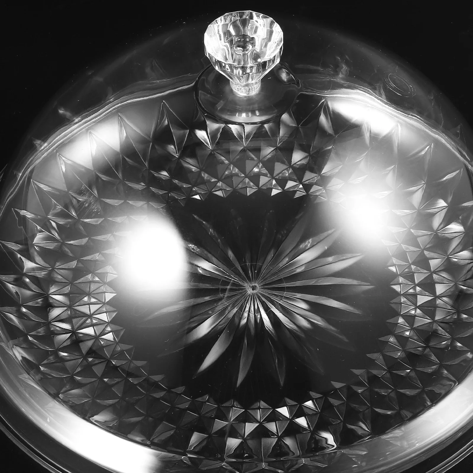 Cake Display Tray Holder with Lid Pastry Stand Cover Transparent The Pet Serving Platter Dome