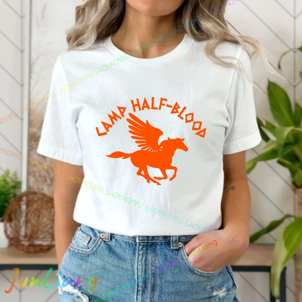 مخيم نصف الدم تي شيرت التدريب مخيم لعبة تي شيرت للرجال للجنسين النساء Y2k 100% القطن الملابس الجمالية قصيرة الأكمام المحملة #4