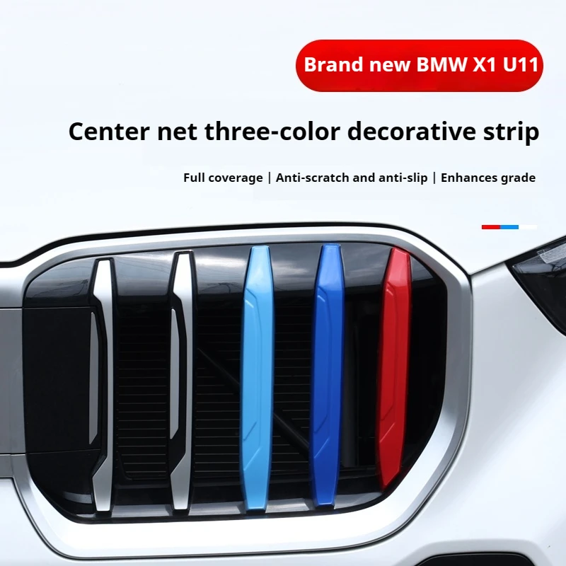

Car Styling For BMW X1 U11 2023-2024 Front Head Grille Grill Decoration Ring Molding Garnish Cover Trim Exterior Accessories