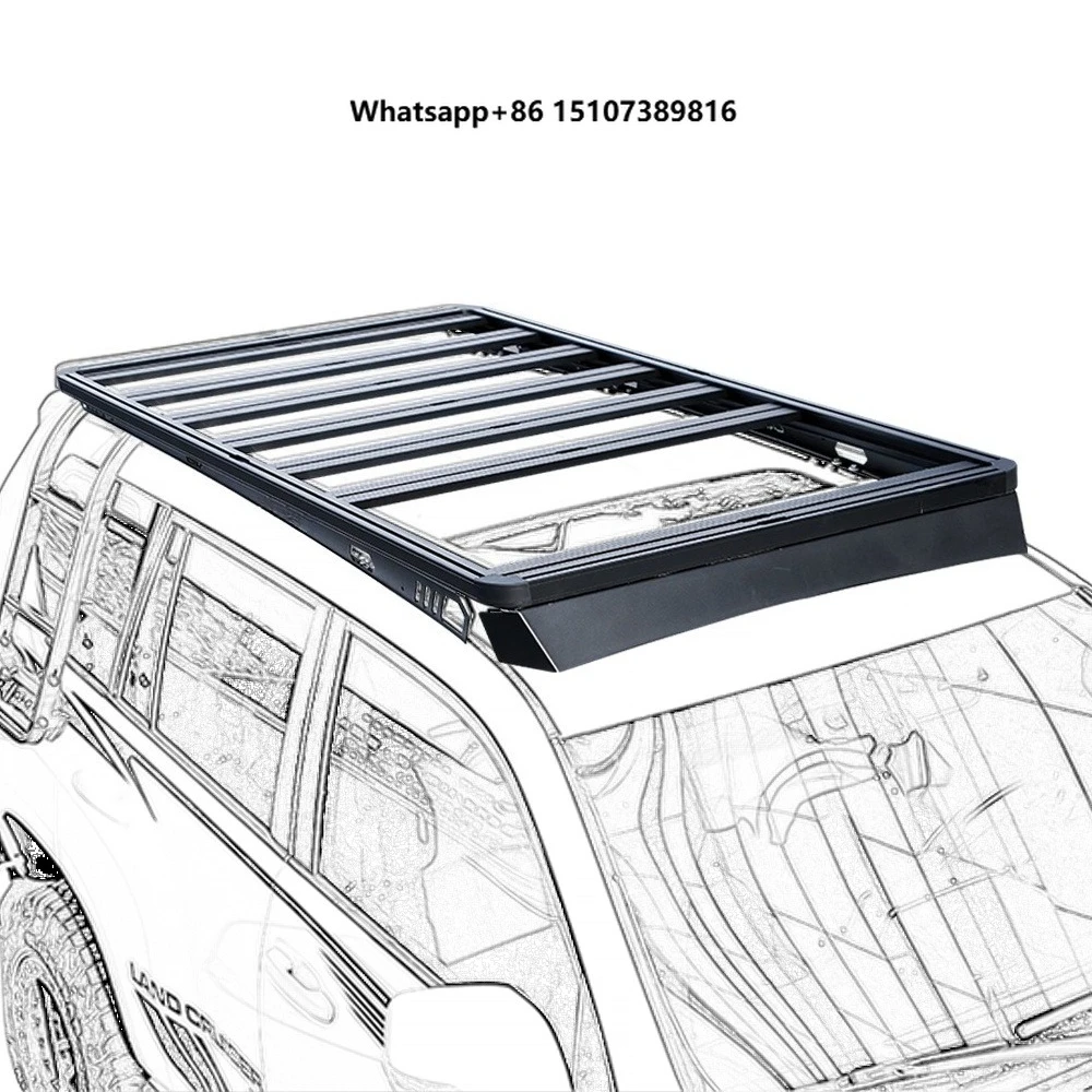 F150 Roof Rack Aluminium Alloy Car Roof Platform Cargo Carrier Basket for SUV Off Road Travel