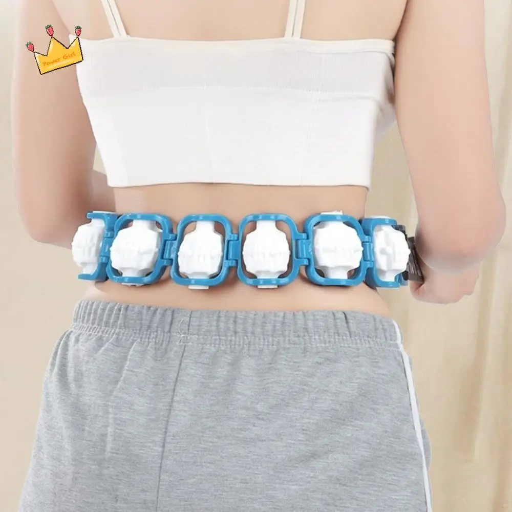 

Manual Hand-held Muscle Massager Back Rope Fitness Physiotherapy Massage Sculpting Neck Bead Pull-Back Roller Muscle Recovery