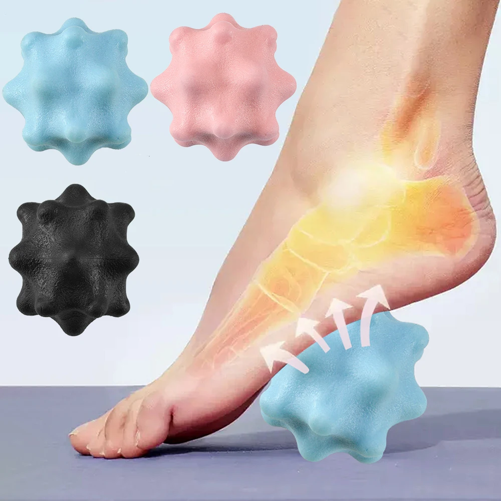 

TPE мяч для фасции, массажный мяч для шеи, арки, расслабление мышц спины, мяч для йоги, ежа, массажный мяч