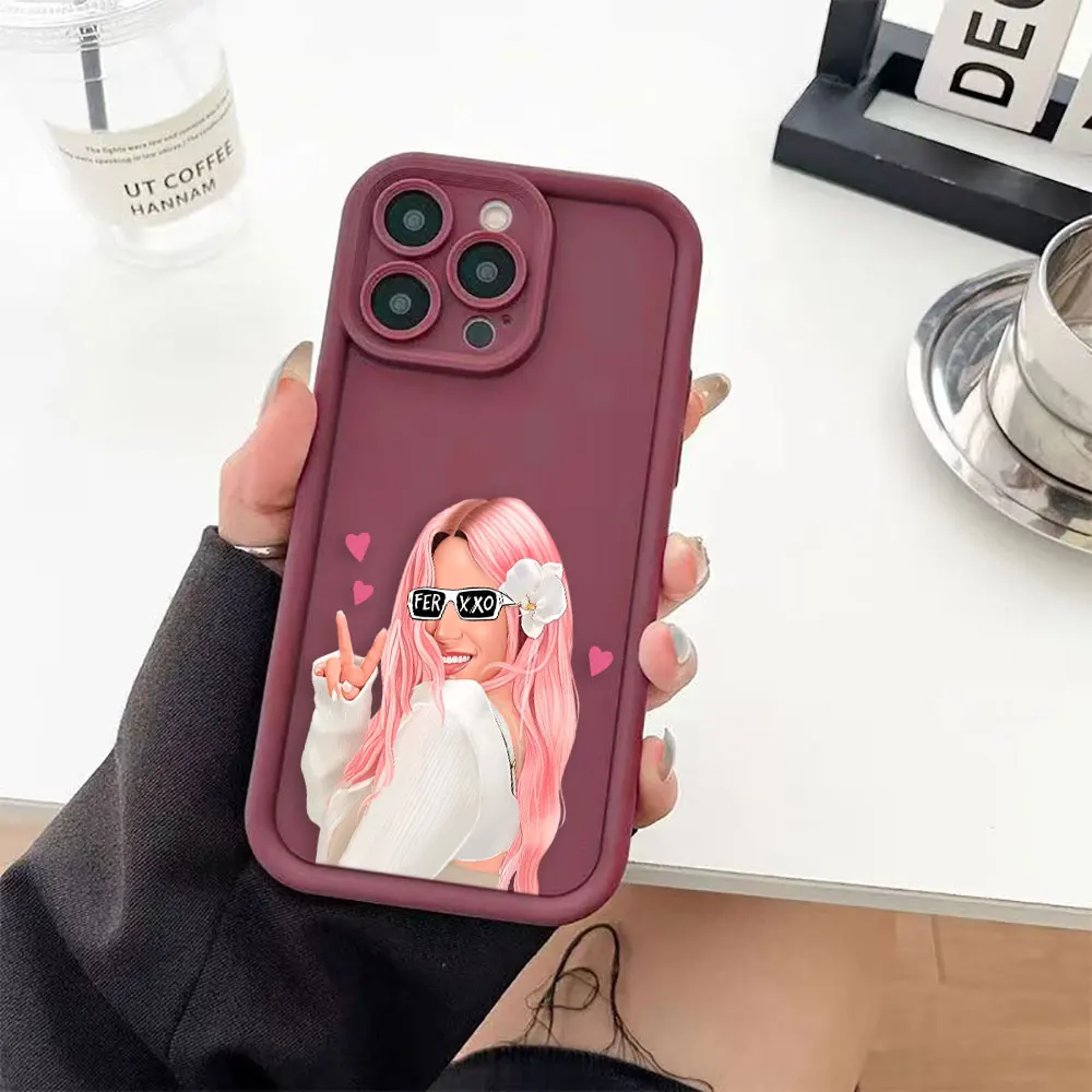 Beautiful Female Singer K-Karol G Luxtury Phone Case For iPhone 15 14 12 13 11 Pro 8 7 SE Plus X XR XS Max Case Funda Capa Shell