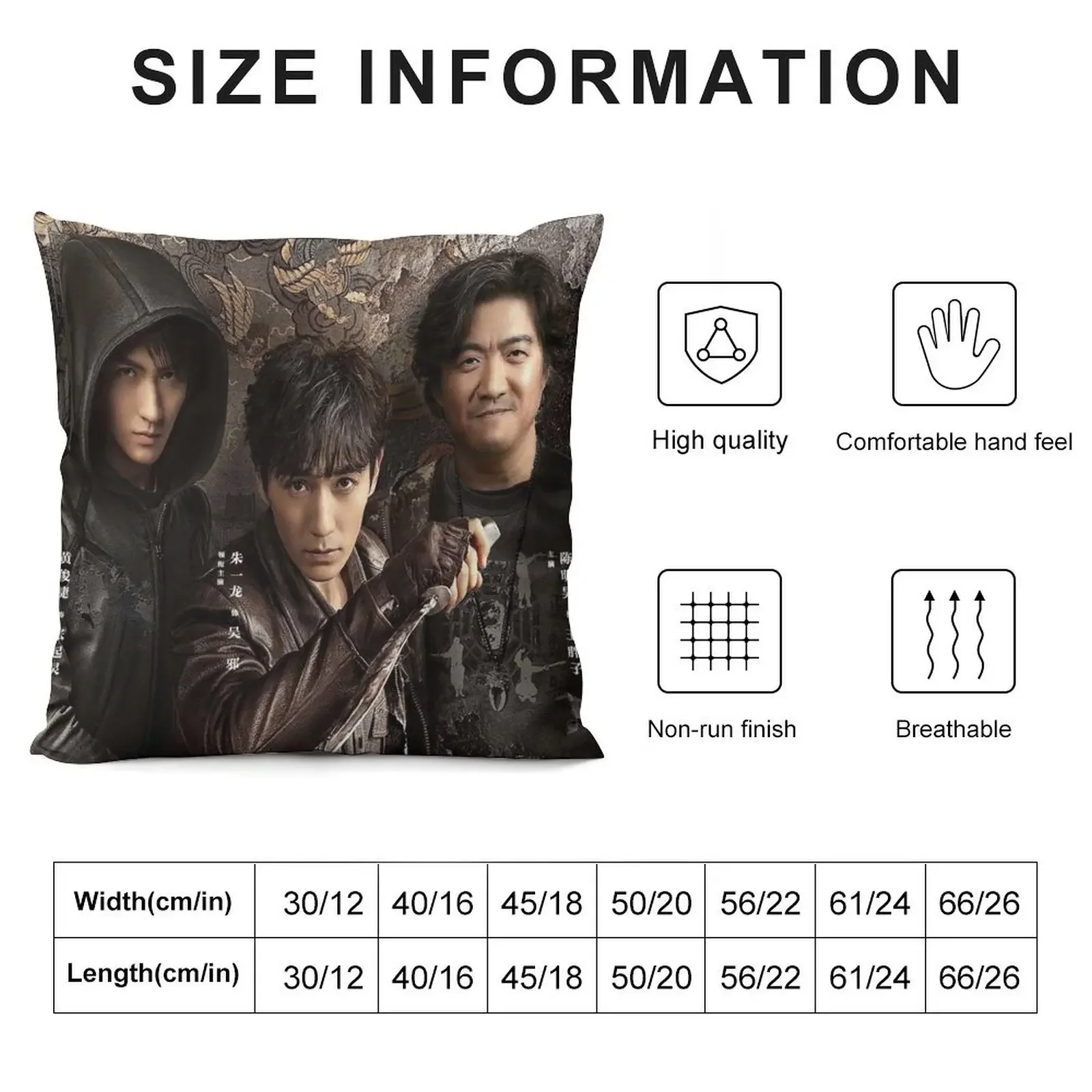 WuXie, Zhang Qiling, PangZi, The Iron Triangle, Reunion The Sound Of The Providence Throw Pillow Sofa Pillow Cover pillow