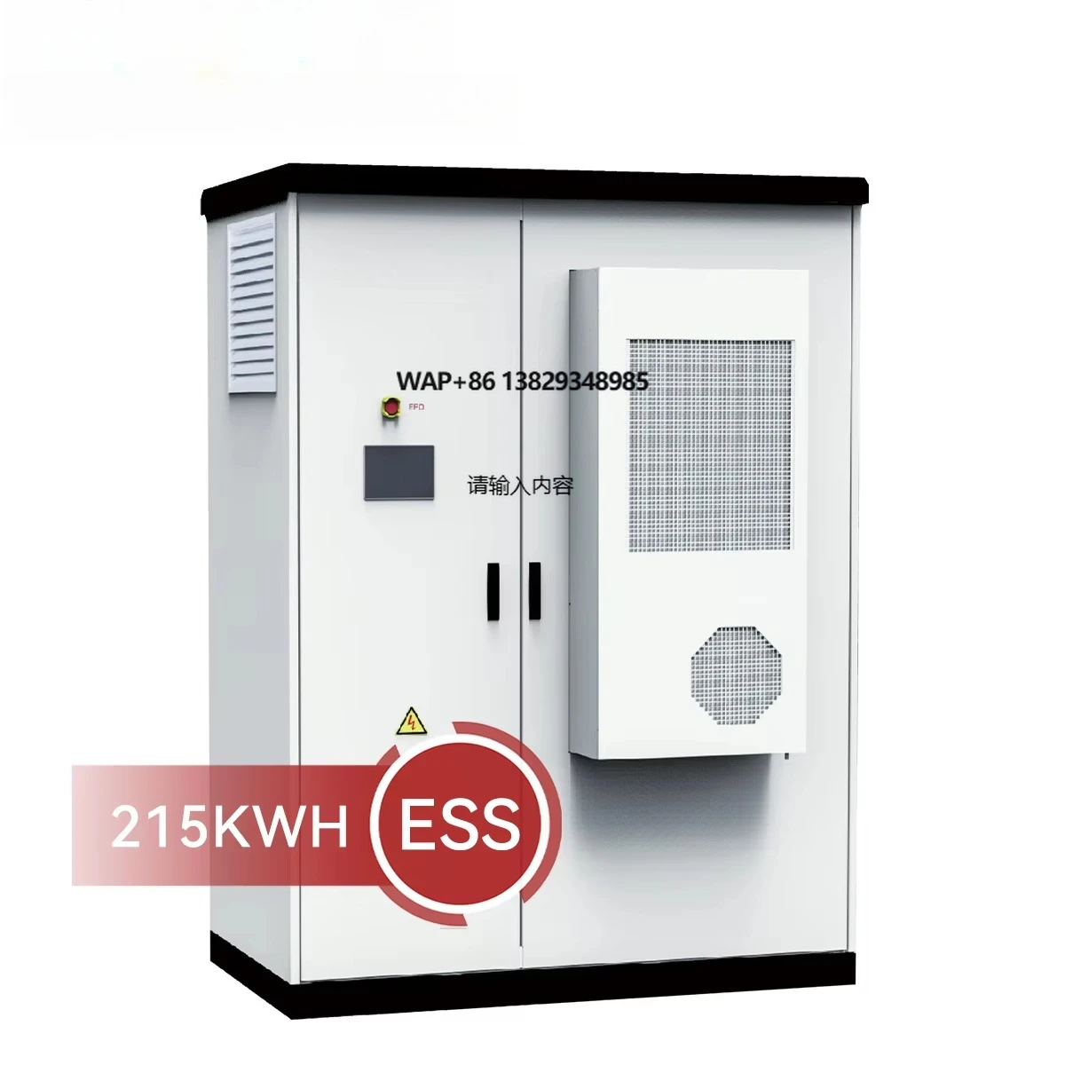 All in One 215kwh Off Grid Solar Energy System 50kw Hybrid Inverter 400Vac IP68 Cabinet Type