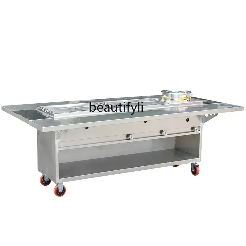 cn8617 ss Mobile stall car, string incense Malatang multi-functional food car, night market stall car