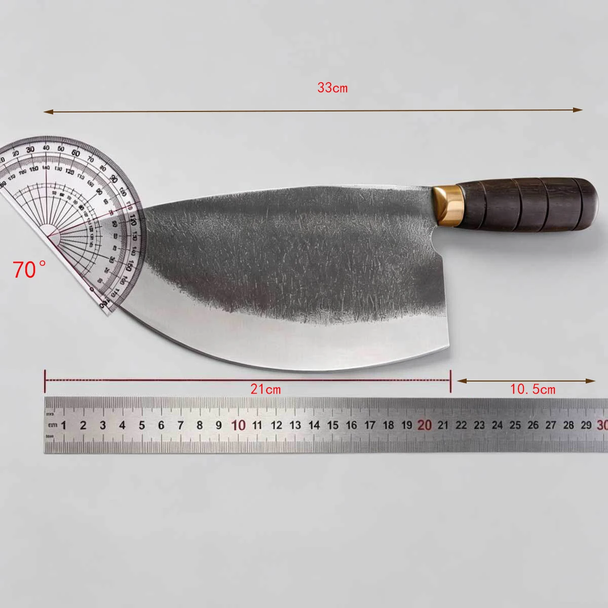 8.5 Inch Chopping Knife Spring Steel Blade Butcher Chopper Handmade Forged Kitchen Knives Chop Big Bone Meat And Poultry Tools view 5