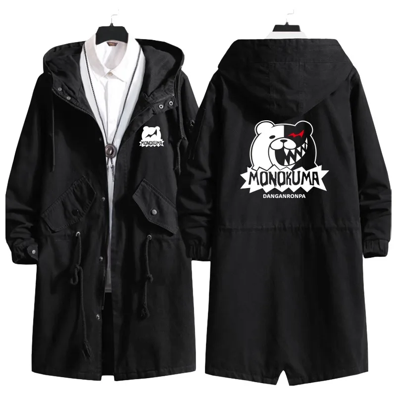 Danganronpa monokuma novo alto valor de cor médio e longo simples jaqueta animação moda criativa jaqueta roupas presente aniversário