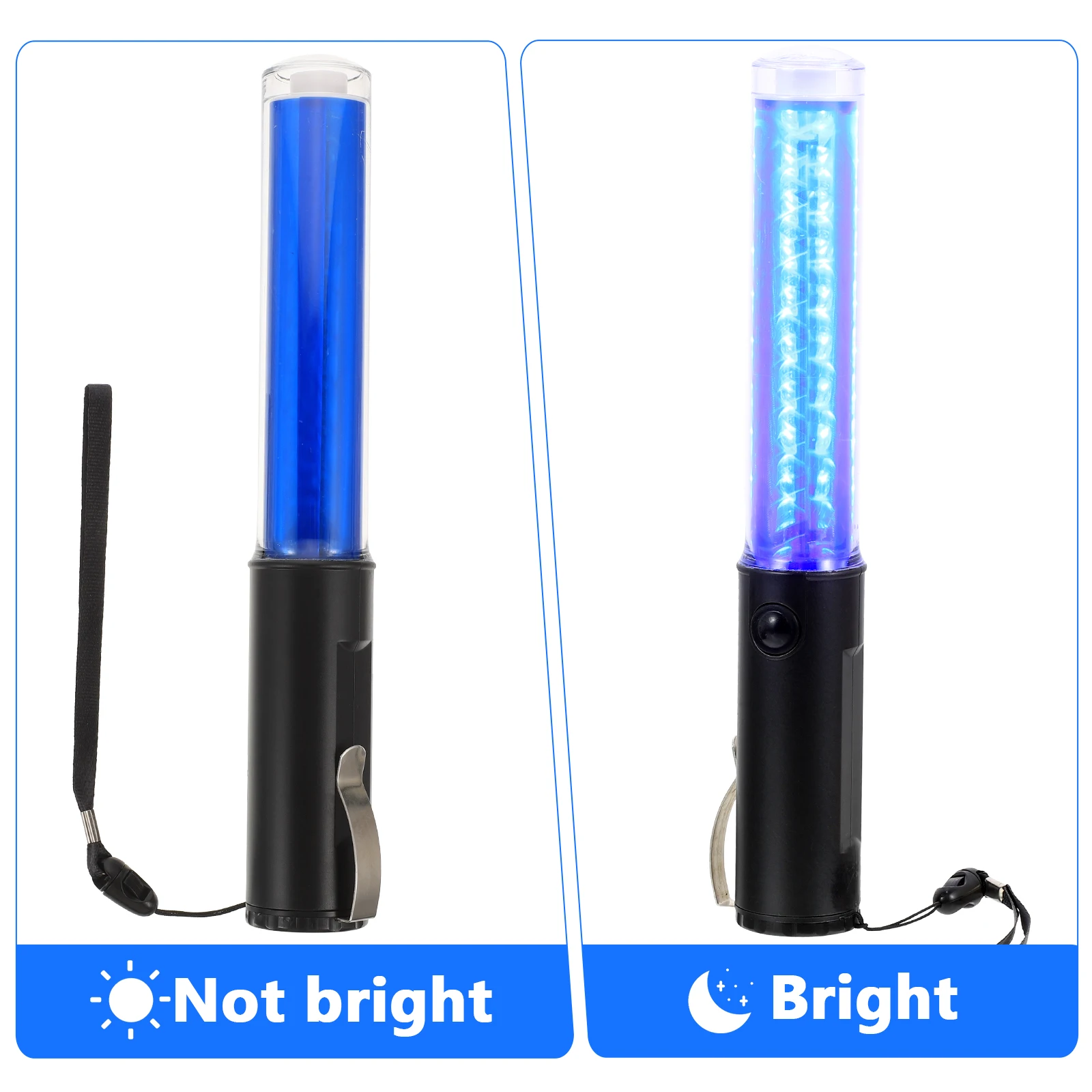 

1pc Creative Light Luminous Stick Reusable Glow Party Cheering Baton Decorative Fan Traffic For Concert Holiday Event