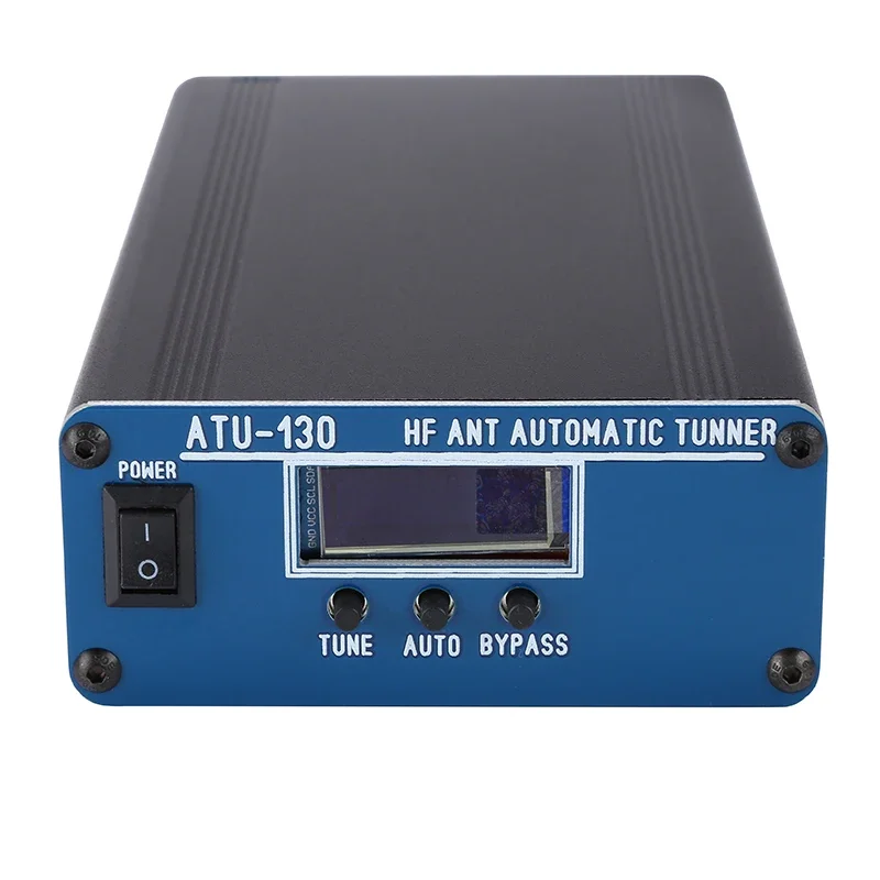 

New Assembled ATU-130 1.8-50MHz 150W Automatic Antenna Tuner OLED Display Meatl Case Update of ATU-100