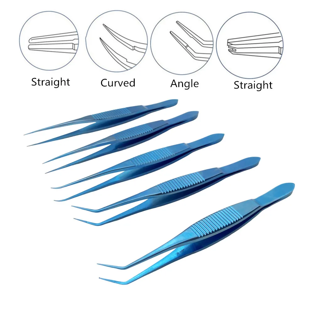 Titanium alloy Mcpherson Tying Forcep ophthalmic Tweezers tooth Forceps Eye Surgical instrument