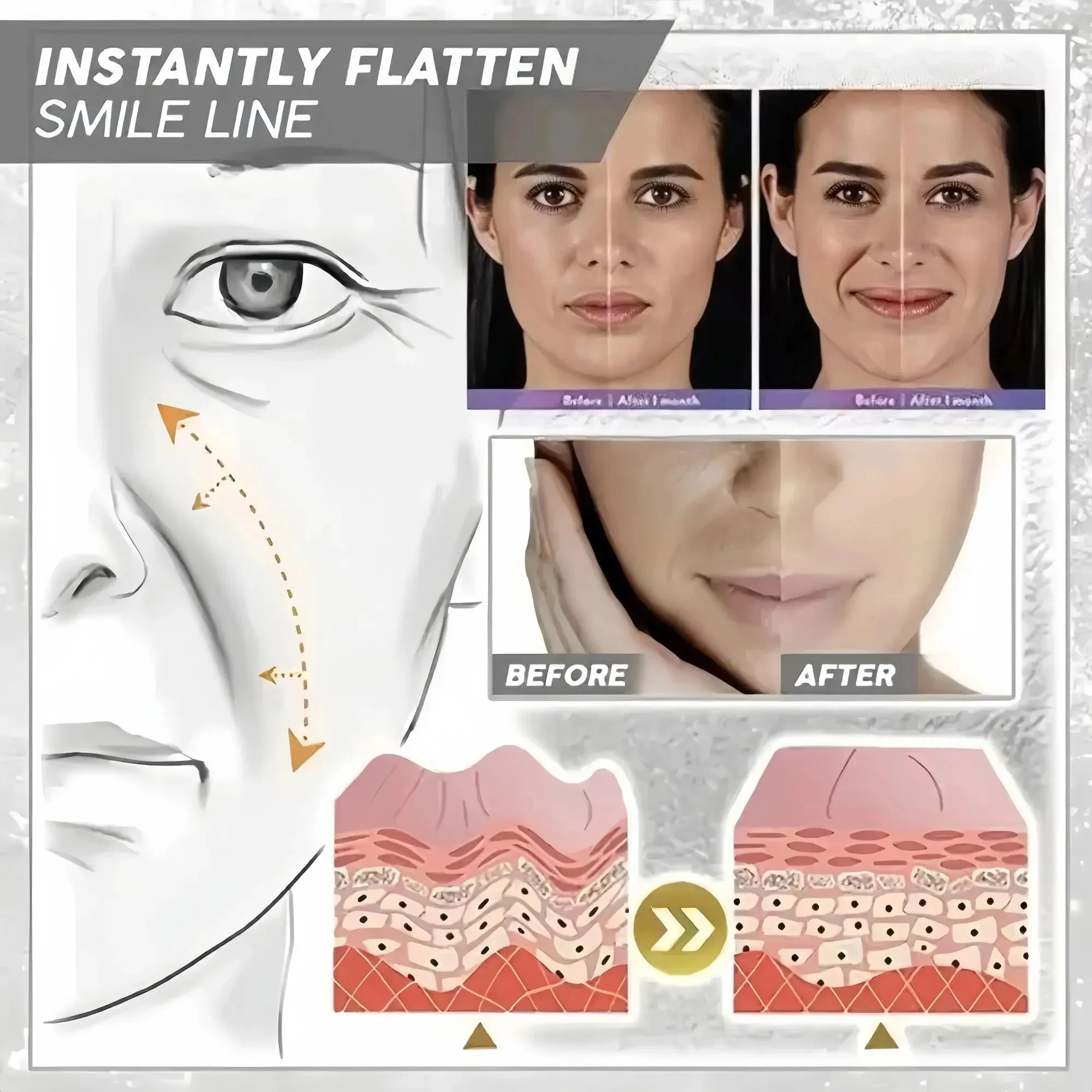 Retinol ครีมกําจัดริ้วรอย Instant Firming Lifting Anti Aging Fade Fine Lines Moisturizing Whitening Korea Repair Skin Care