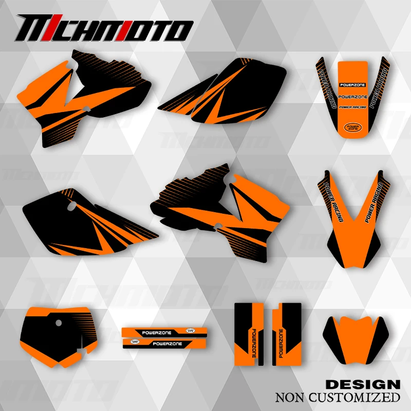 

MCHMFG новый стиль графические наклейки наборы наклеек для KTM 2002, 2003, 2004, 2005, 2006, 2007, 2008 SX SX50