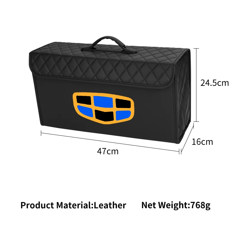 أدوات السيارات السفر المنظم حقيبة تخزين جلدية لجيلي أطلس SUV Borui Boyue Coolray Emgrand GE NL3 EX7 X7 EC7 GX7 GT GC9 X6 E #6