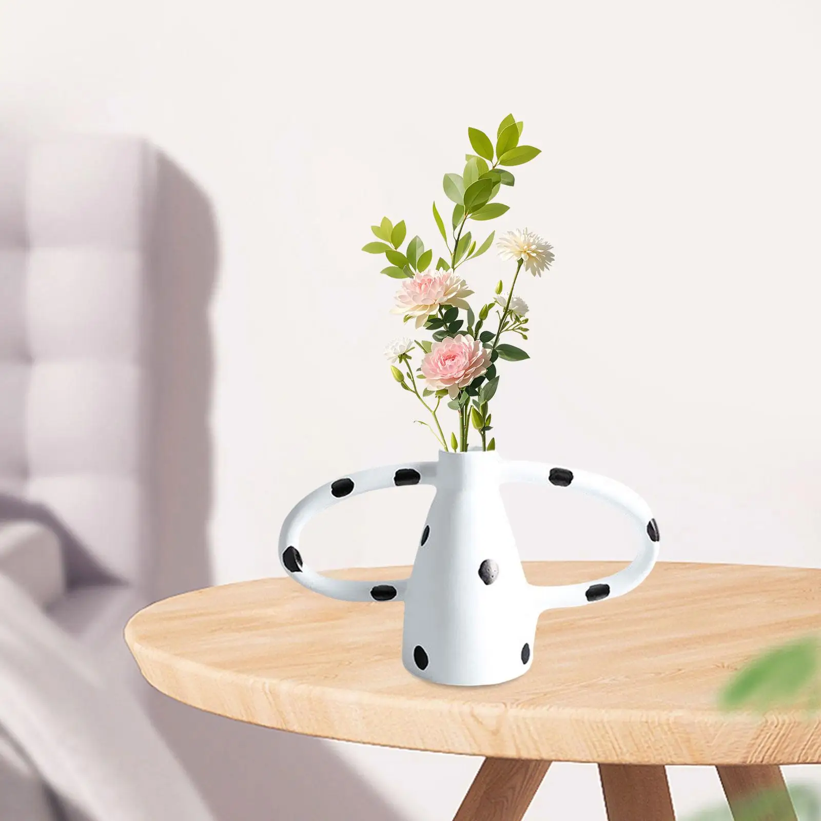 

Resin Vase Multipurpose Decorative Vase for Bedside Coffee Table Entrance