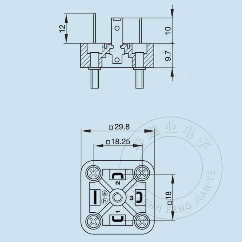 Controle eletro-hidráulico válvula solenóide, um tipo de conector, tomada, GSA 3000 N, 5pcs