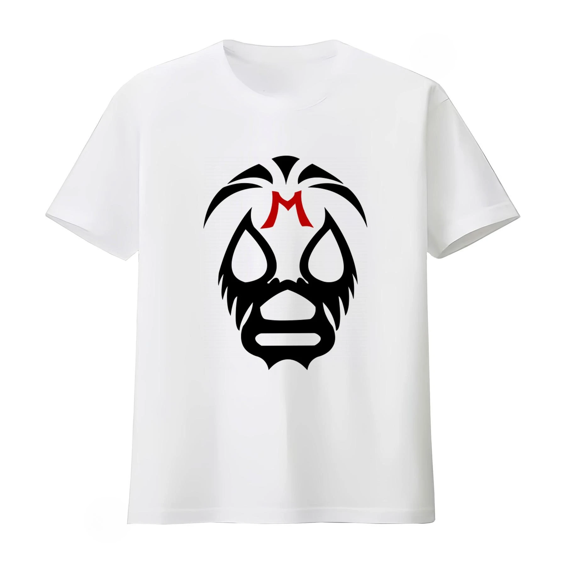 Camiseta con Diseño de la Máscara del Luchador Mexicano Mil Mascaras, Camiseta Temática de Lucha Libre, Ropa para Hombre y Mujer, Camiseta de Verano 2026