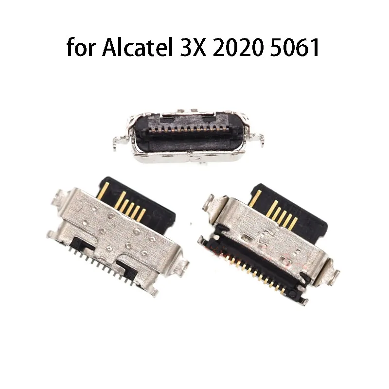 1PC For Alcatel 3X 2019 5048 5048A 5048U 5048Y 2020 5061 Mobile Phone Accessories Plug Charge USB Interface 12Pin USB Connector