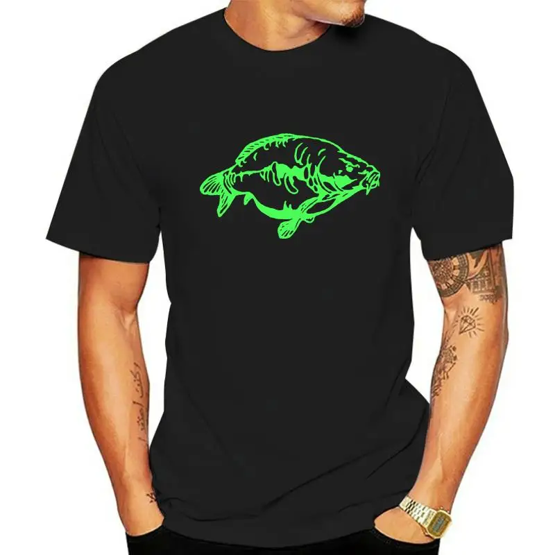 Big Mirror Carp Fishing T-shirt catfish perch pike angling clothing tee