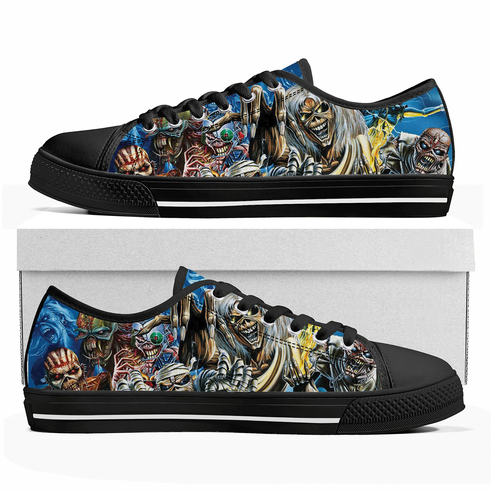 Maidens Heavy Metal Rock Band Singer Music Iron Low Top Sneakers Mens Womens Teenager Canvas Sneaker Casual Custom Made Shoes