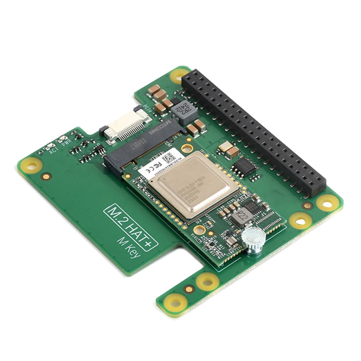 Raspberry Pi 5 AI Kit, M.2 HAT, Módulo de Aceleração Hailo Al, 13 TOPS, PCle Gen3 Ai, Linux Windows