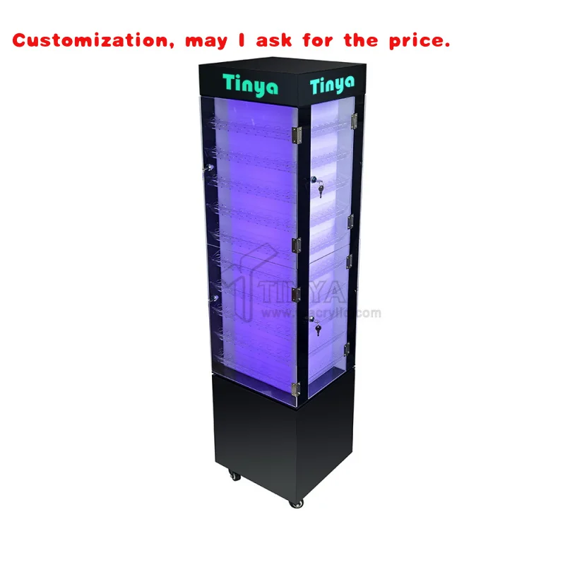 

на заказ.Заводской дизайн изготовленные на заказ акриловые напольные шкафы с дверью и