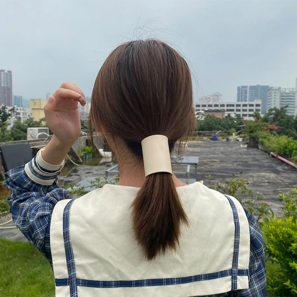 

Ponytail Holder Tie Band For Thick Girls Headdress Comfortable Durable Simple Design Daily Office Party Use Hair