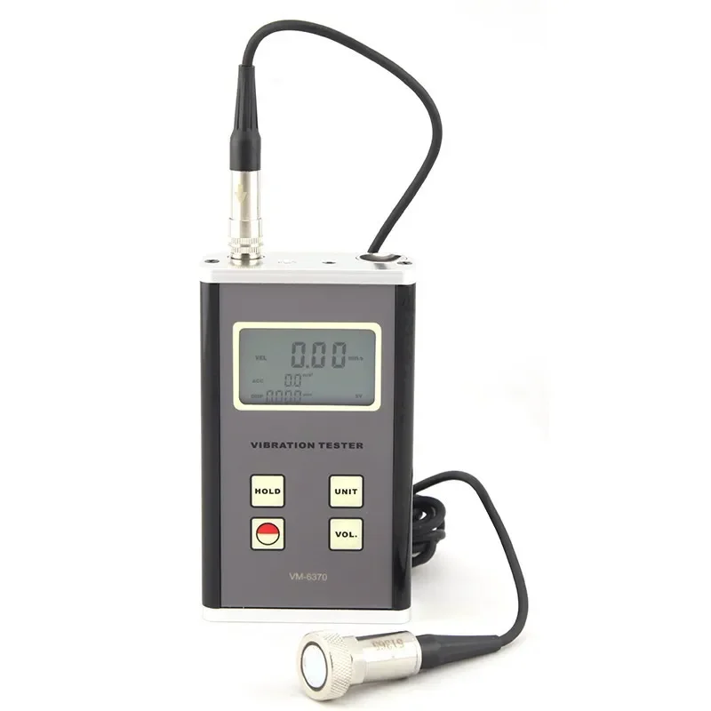 VM-6370 Draagbare digitale trillingsmeter Trillingsmeting van mechanische apparatuur Zwarte elektronische OEM Handheld CN;FUJ