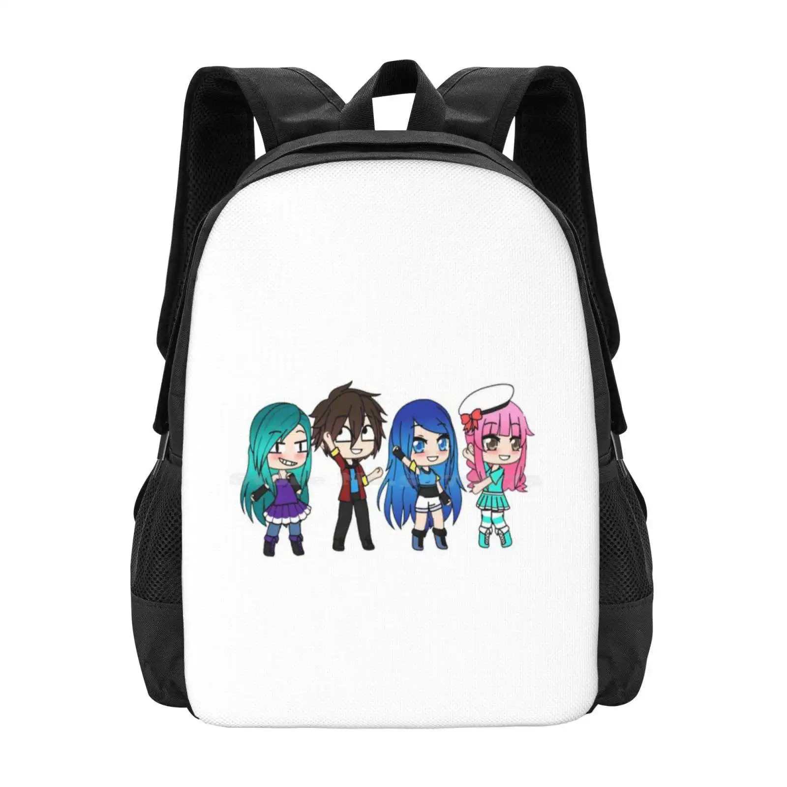 Funneh And The Krew-Funny Fashion Pattern Design Travel Laptop School Backpack Bag Funneh Gaming Krew Gaming