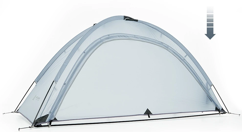 ASTA GEAR Yunshan 1-Doppelschichtzelt – Ultraleichtes, mit Silikon beschichtetes Einzelzelt für Bergsteigen, Wandern und Schneemontage – Detail 7