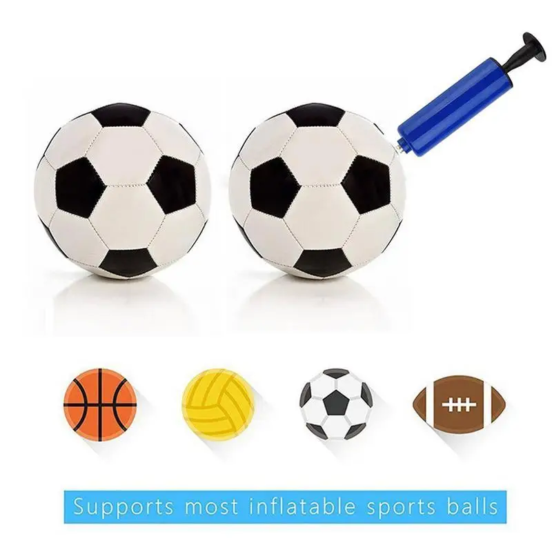 Set pompa per pallone da calcio da basket pompa ad aria da 6 pollici con aghi e pompa a sfera da 7 pezzi accessori sportivi per palla