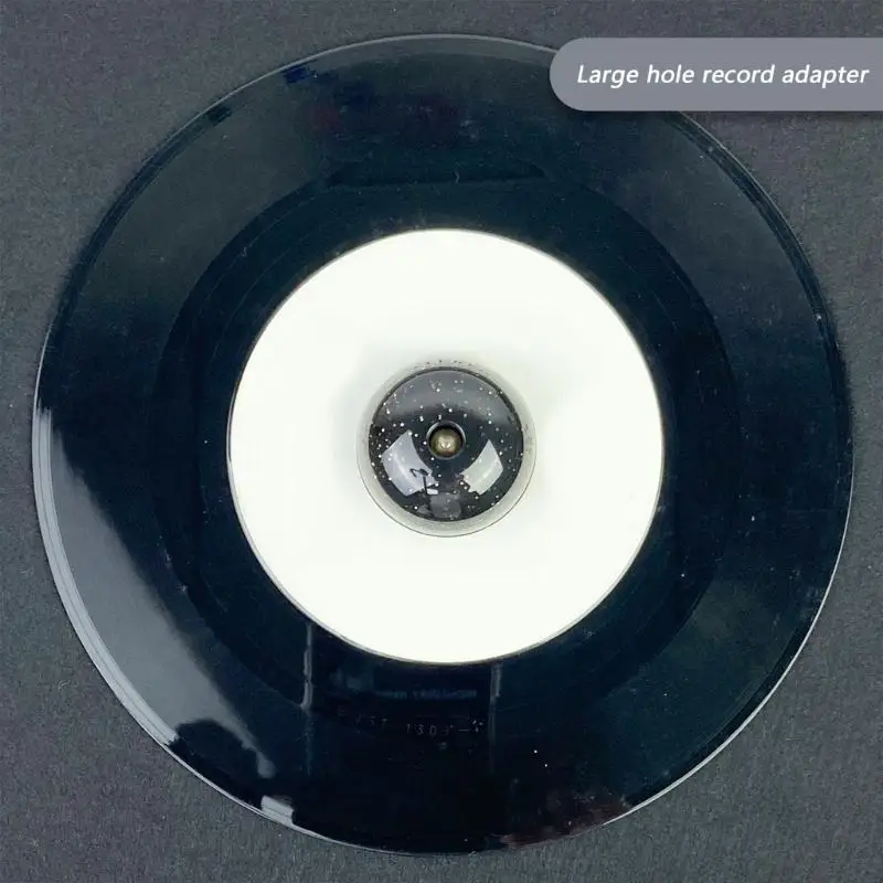 R53C Secures Fit LP45 Turntable Adapter Record Dome Stabilizes Large Hole Records Lightweight ABS Construction Record Dome