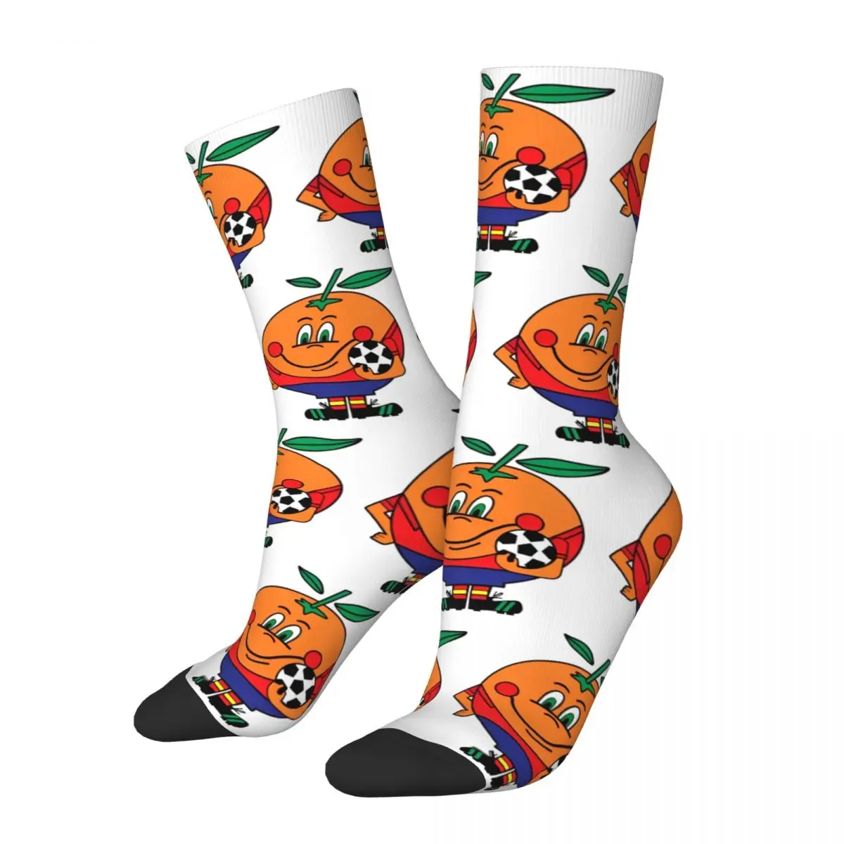 New Men's Socks Novelty Naranjitos Sock Espana 82 Spain Mascot 1982 Soccer Football High Quality Women's Socks Autumn Winter