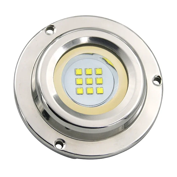 Marine grade 316L stainless steel surface mount led underwater light for boat yacht