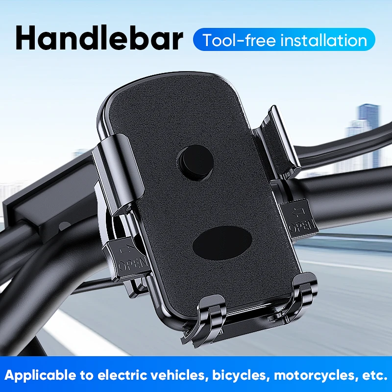 Открытый держатель для электрического велосипеда, противоударная навигация для езды, держатель для телефона на мотоцикле с питанием от аккумулятора