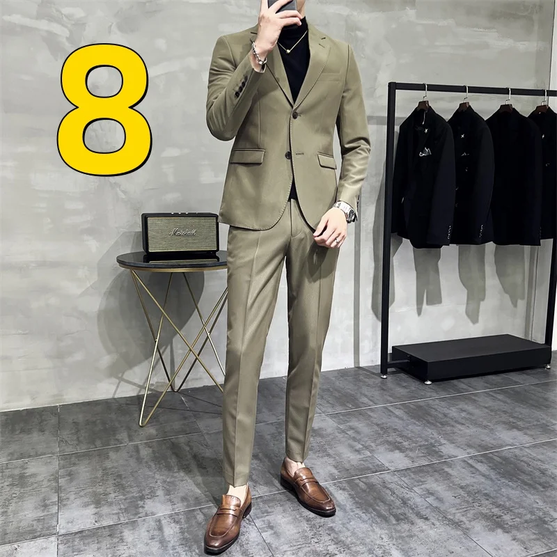 M10245 Korean style wedding dress casual handsome suit men