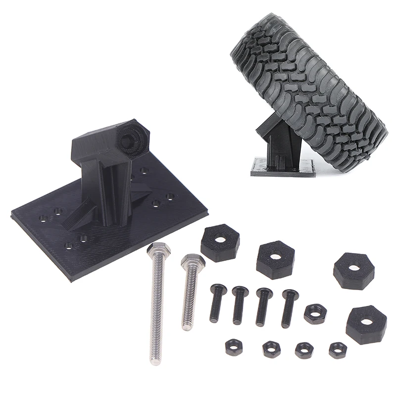 TRX-4 Simulation Inclined 45 Degrees Spare Tire Holder For 1/8 1/10 RC Crawler Car Traxxas TRX4 TRX6 AXIAL RC4WD Diy Parts