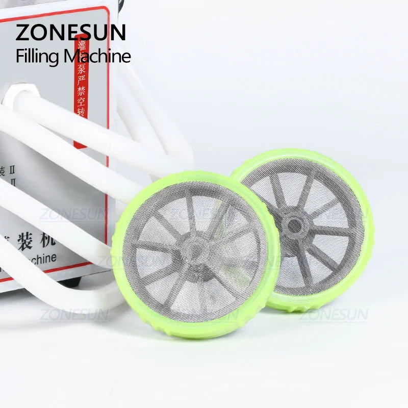 ZONESUN 17B فوهات مزدوجة شبه أوتوماتيكية النخيل الزيتون زيت الطبخ الصويا الحليب شرب آلة تعبئة زجاجات المياه