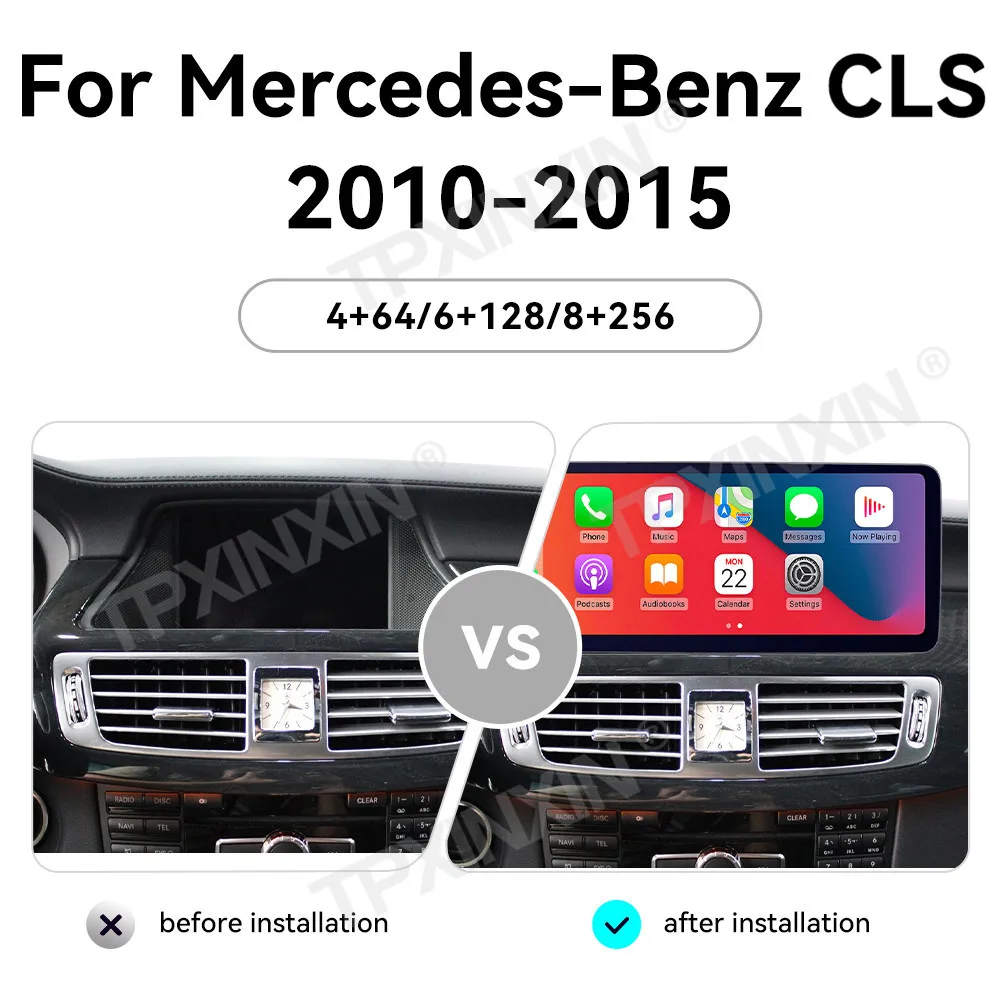 Thin Screen Car Radio Stereo Android AUTO For Benz CLS 2010 2012 2013 2014 2015 GPS Navigation Automotive Multimedia Head Unit