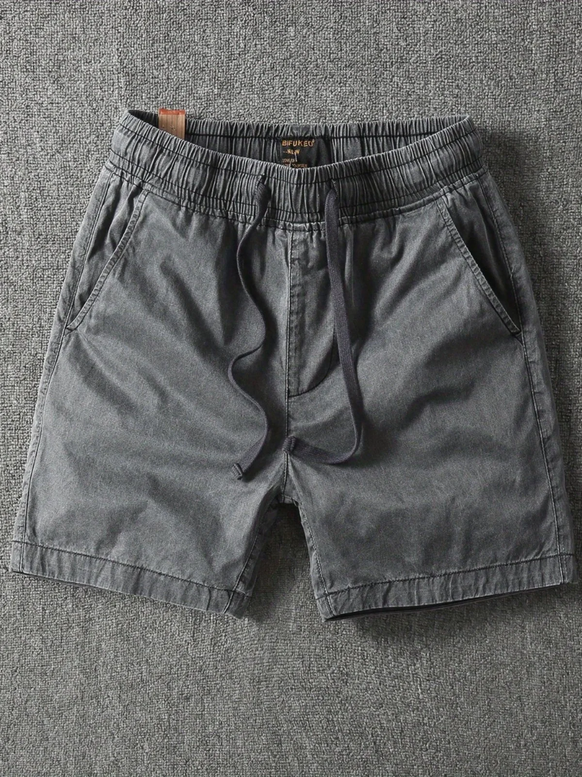 Men's Cotton Short Shorts Ultra-Short Four-Fourths Retro Washed Summer Wear-Resistant Fashionable Shorts Youth Active Style