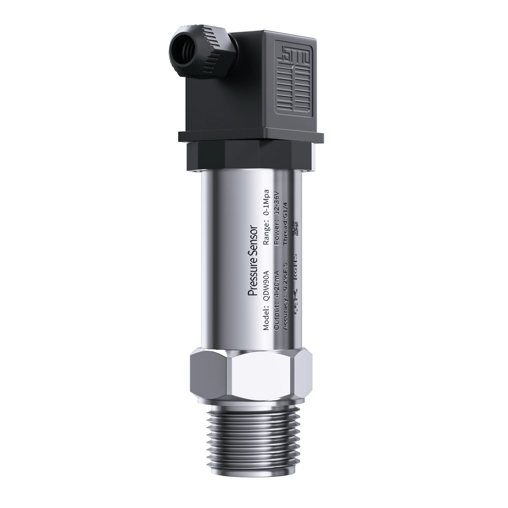 M20*1.5 G1/4 NPT1/2 Pressure Transmitter Sensor 4-20mA 0-10V 0-3.3V 0.5-4.5V RS485 to 0-1bar 0-10bar 0-25bar Pressure Transducer