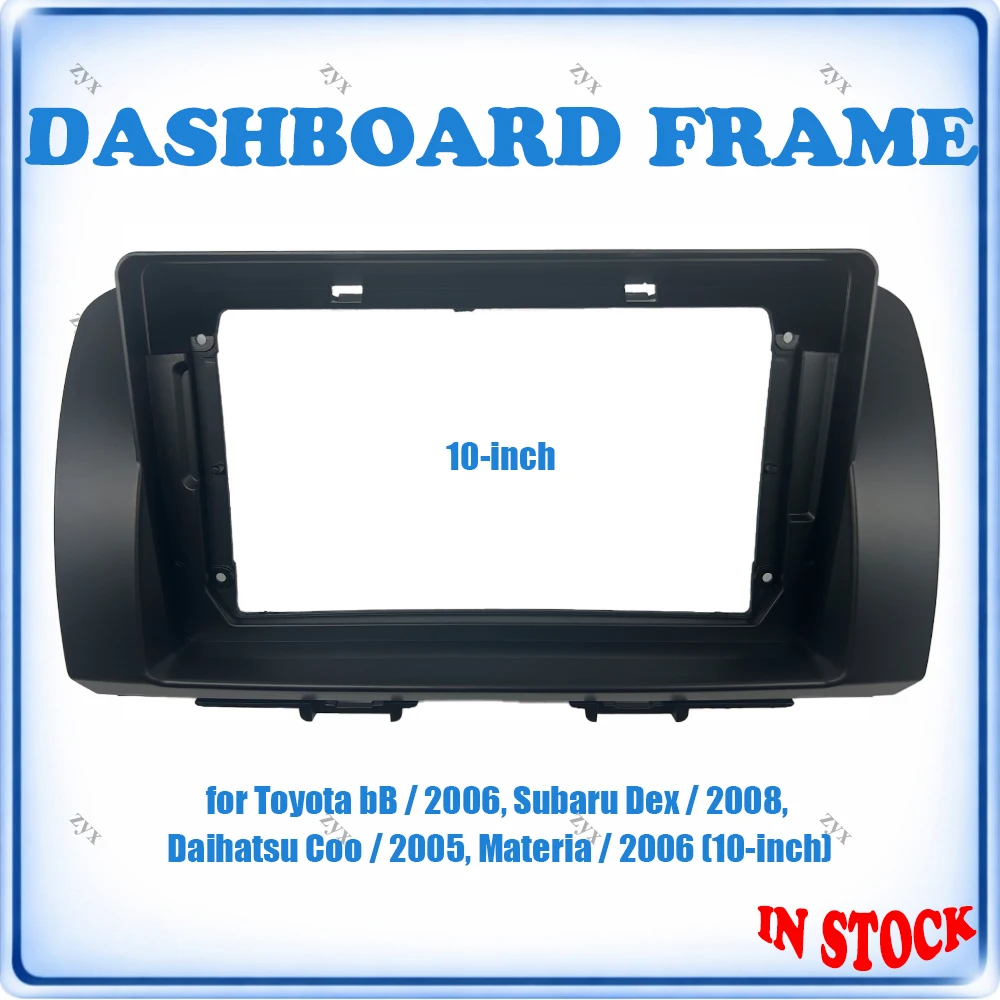 

Car Radio Fascia Frame For Toyota bB Subaru Dex Daihatsu Coo Materia 2005-2008 10 inch Wiring Harness Power Cable CarAccessories