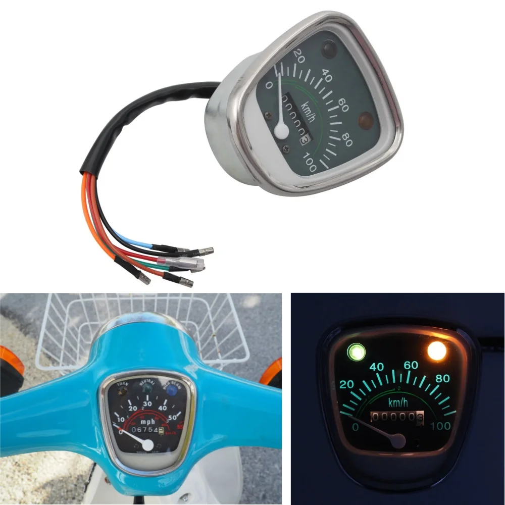 

Motorcycle Digital Odometer Speedometer Tachometer Retro 100km/h For Honda Passport Cub C50 C70 C90 C70K1 -D3 C70MK3 Deluxe 50