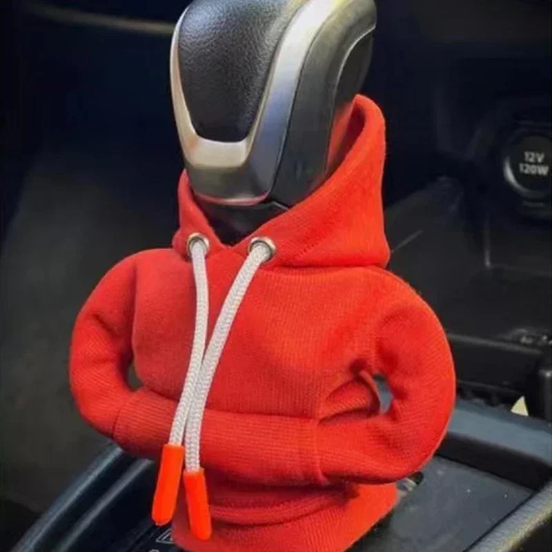 Opansten Car Gear Shift Washable Hoodie Decoration Funny Car Shift Lever Handle Kit Creative Universal Car Interior Accessories image 4