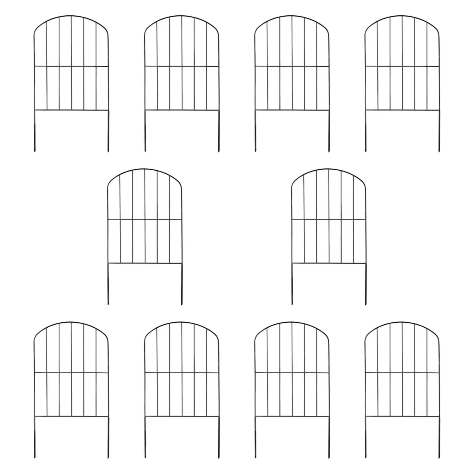 

10Pcs Decorative Garden Fence Panels,Pet Border Edging Backyard Landscape Animal Barrier Fences Garden Fencing for Door,Porch