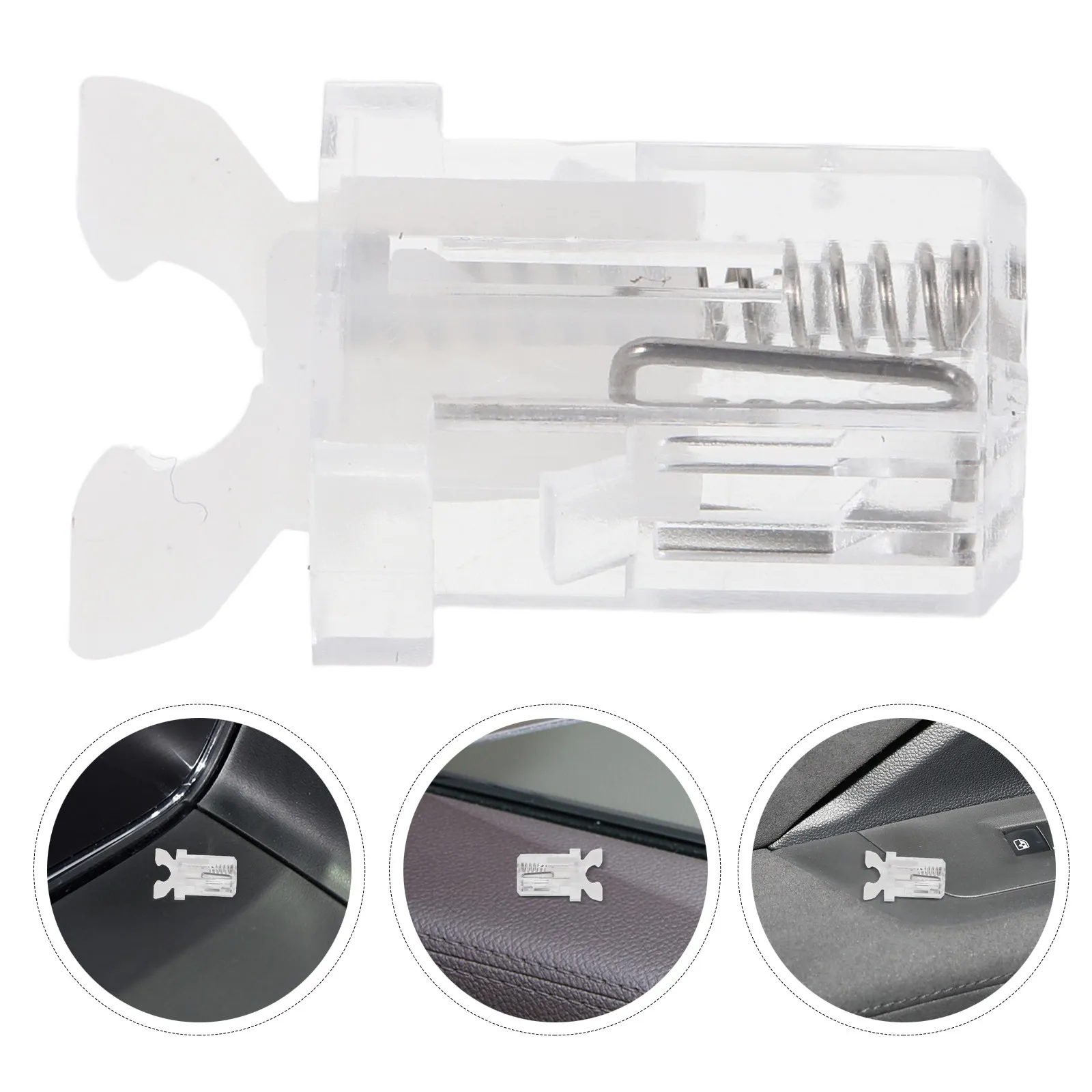 50Pcs Vehicle Door Lock Push Button Plastic Push Locks Trash Can Button Replacement Press Type Trash Can Latch Lock Spare Parts