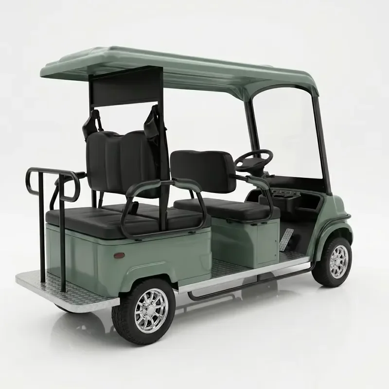 6 Seats Golf Cart Electric Golf Buggy Electric Sightseeing Bus Car 6 Seater Small Electric Utility Vehicle